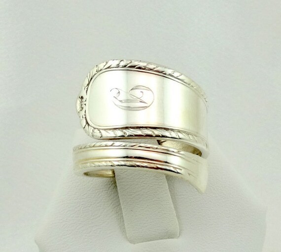 Real Vintage Engraved Initial G Sterling Silver S… - image 1