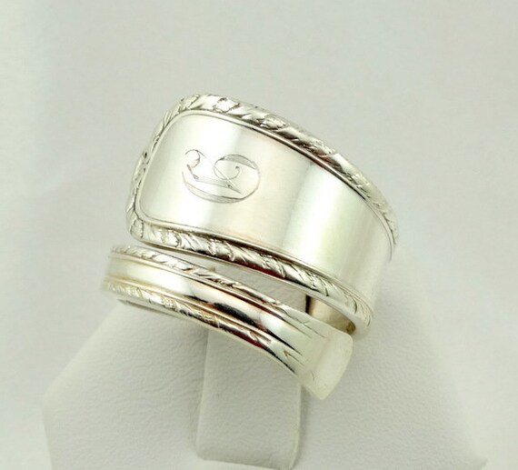 Real Vintage Engraved Initial G Sterling Silver S… - image 3
