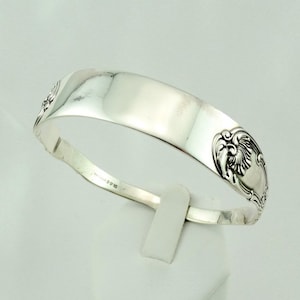 Unique Wavy Vintage Sterling Silver Cuff Bracelet FREE