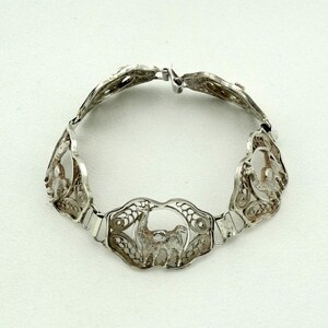 Vintage Sterling Silver Llama Link Bracelet FREE SHIPPING! #LLAMA-LB4