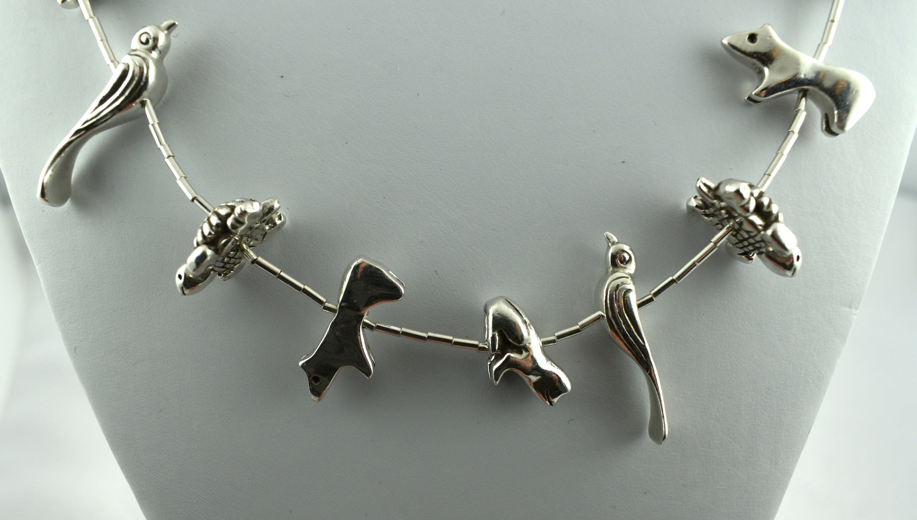 Unique Handmade Native American Sterling Silver Fetish 30