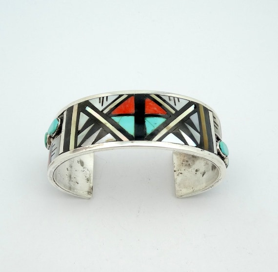One Of The Best Vintage Native American Zuni Owl Inlay Sterling Silver Bracelet One Of The Best Vintage Native American Zuni Owl Inlay Sterling Silver Bracelet