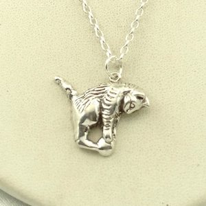 Darling Playful Cat And Ball Sterling Silver Pendant FREE SHIPPING! 16 Inch Sterling Silver Chain Included! #PLAYFUL-SPC10