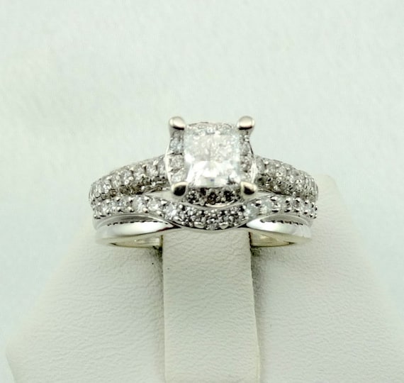 Stunning 1/2 Carat Princess Cut Diamond With Roun… - image 1