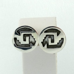 Vintage Large High Relief Sterling Silver Screw Back Earrings FREE SHIPPING! #HRSB-ERG18