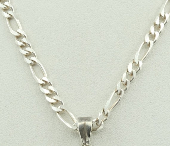 Real Ruby Cabochon Sterling Silver Vintage Pendan… - image 3