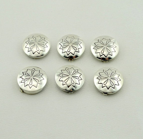 Set of Six Collectable Snowflake Pattern Southwes… - image 1