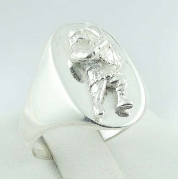 Handmade Vintage Warrior Solid Sterling Silver Ri… - image 3