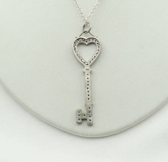 The "Key To Your Heart" Vintage Sterling Silver a… - image 4