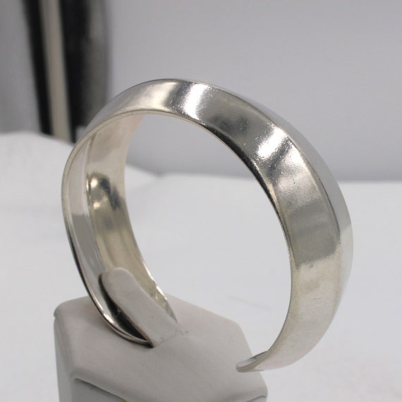 Substantial Solid Sterling Silver Vintage Cuff Br… - image 3