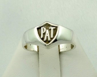 Vintage Pre-Owned Tagalog Sterling Silver Classic CTR Signet Ring FREE SHIPPING! Size 9 #TAGALOG9-L2
