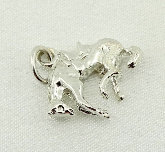 Rodeo Horse Vintage Sterling Silver Charm FREE SH… - image 3