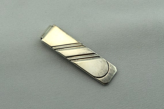 Handsome Vintage Sterling Silver Money Clip FREE … - image 2