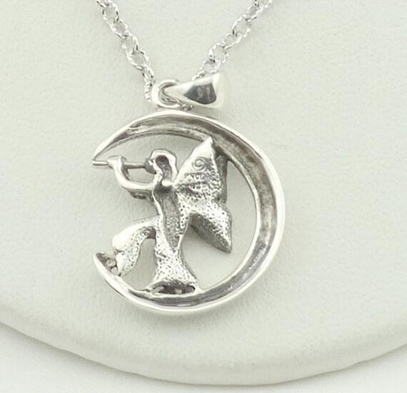Fairy Moon Sterling Silver Pendant FREE SHIPPING!… - image 3
