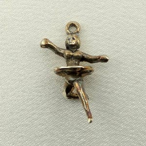 Ballerina Vintage Solid Sterling Charm FREE SHIPPING!   #BALLET-CM2