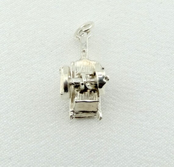 Hand Cart Vintage Sterling Silver Charm FREE SHIP… - image 5