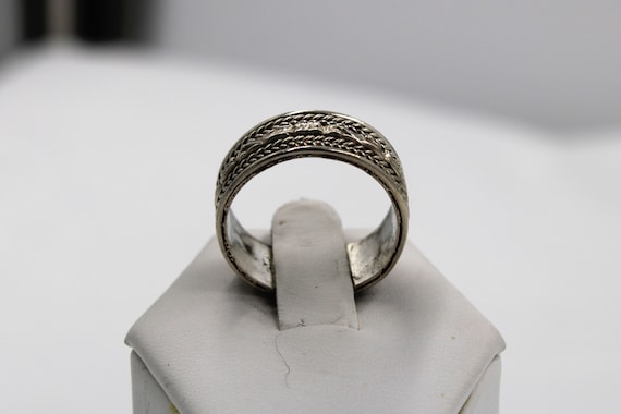 Beautiful Solid Sterling Silver With Flowers and … - image 4