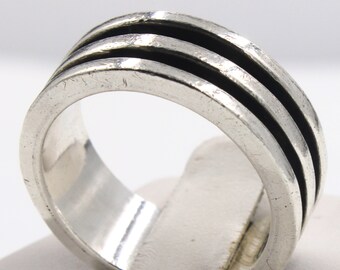 ◆VINTAGE HOLLYWOOD◆ 925 Silver Double Line Ring VH2478RI0 VINTAGE HOLLYWOOD☆[925 Silver] Double Line Ring