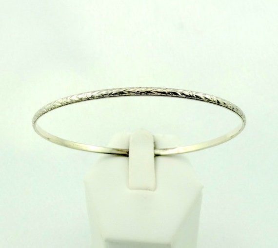 Beautiful Vintage Thin Solid Sterling Silver Flor… - image 2