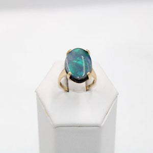 Gorgeous 9.7 Carat Opal Triplet In A Vintage 10K Yellow Gold Ring Size 6 FREE SHIPPING! #OPTRIP-GR8