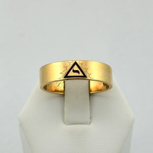Vintage 14th Degree Scottish Rite Masonic 14K Yellow Gold Ring  #EWB-MASR1