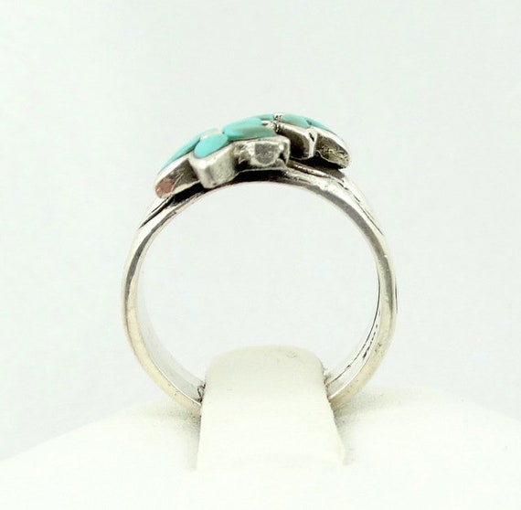 Lovely Vintage Sterling Silver and Turquoise Flow… - image 8