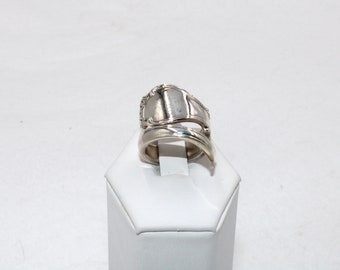 Vintage Rogers 'Wedding Bells' Pattern Sterling Silver Spoon Ring Adjustable Size 7 3/4 FREE SHIPPING! #WEDB-SR21