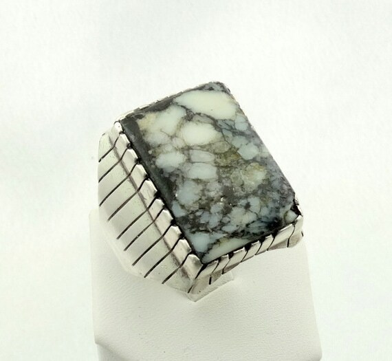 Substantial Heavy Solid Sterling Silver Dolomite … - image 3