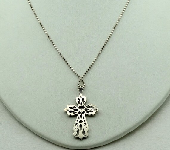 Beautiful Delicate Patterned Vintage Sterling Sil… - image 4