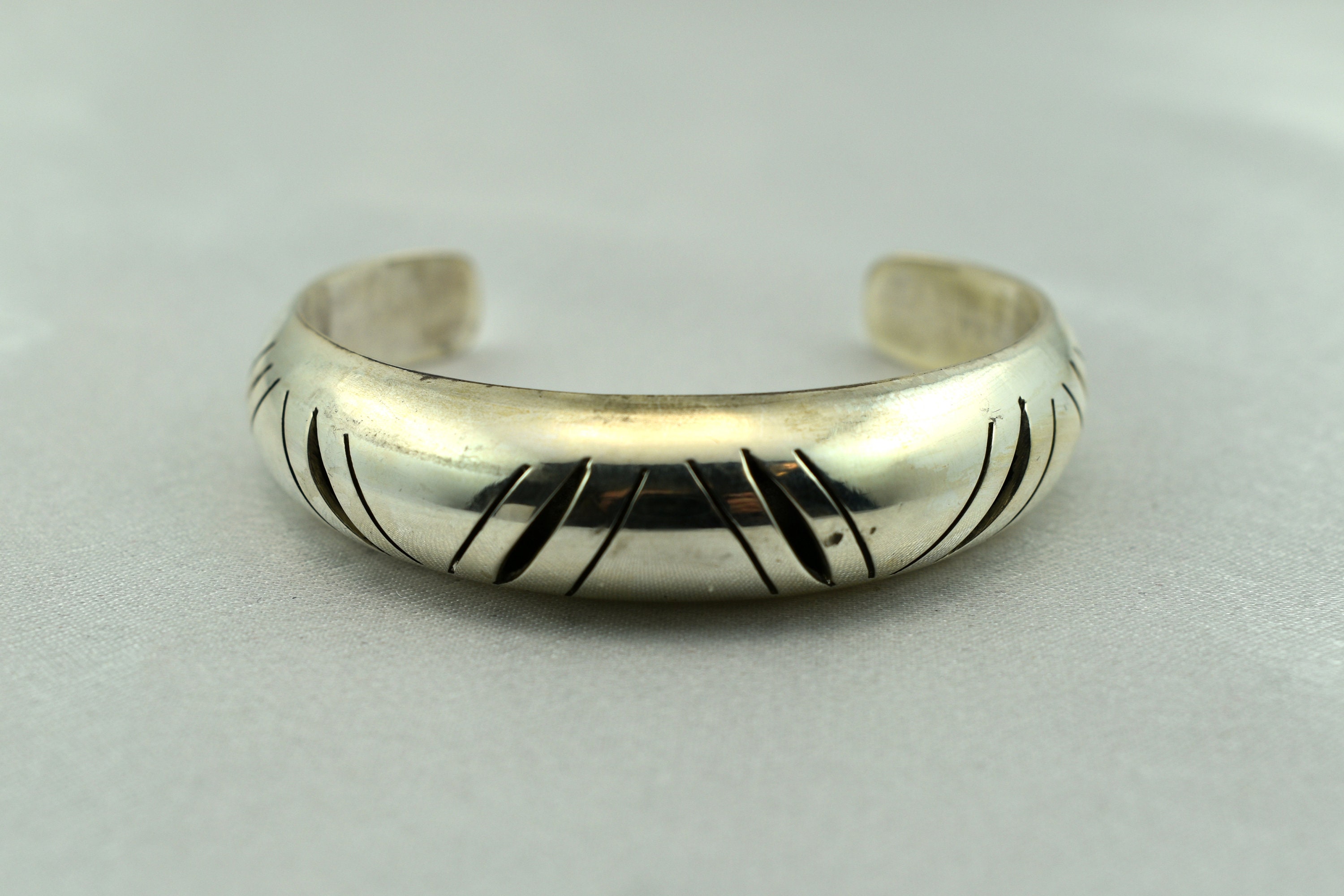 vintage Mexico silver バングル Unique Vintage Mexico Design Hand Made Hollow Sterling