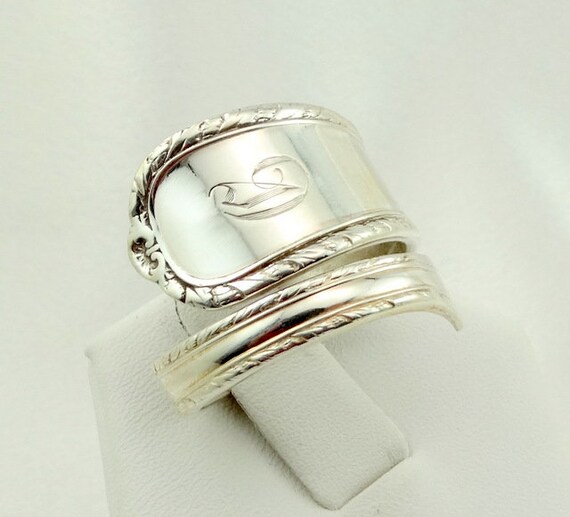 Real Vintage Engraved Initial G Sterling Silver S… - image 4