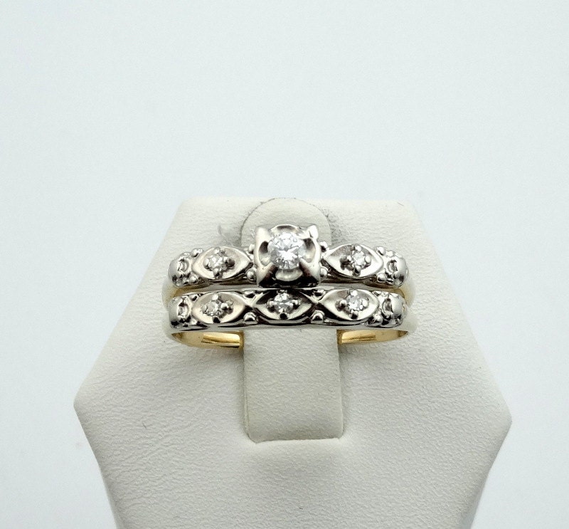 1950 vintage sale wedding ring sets