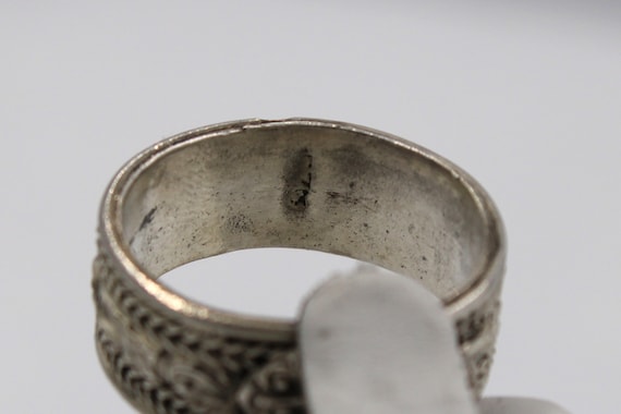 Beautiful Solid Sterling Silver With Flowers and … - image 5