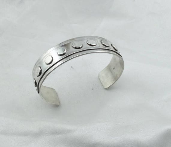 Hallmarked Solid Sterling Silver Geometric Design… - image 2