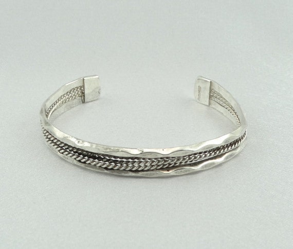 Unique Triple Rope Sculpted Design Solid Sterling Sil… - Gem