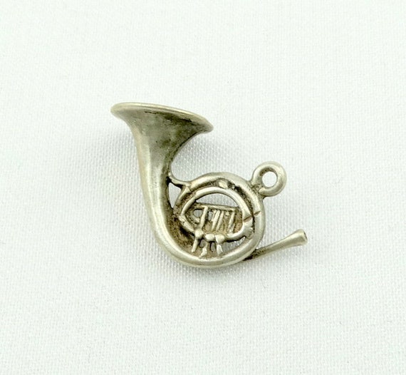 French Horn Vintage Sterling Silver Charm FREE SH… - image 5