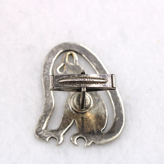 Unique Leopard Solid Sterling Silver Vintage Cuff… - image 2