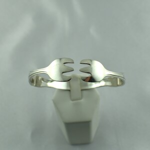 Unique Real Vintage Sterling Silver Ostrich Foot Sugar Tongs Cuff Bracelet Ready For Your Initials FREE SHIPPING! #3FTS-CF11