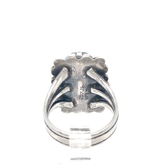 Rectangular Royston Turquoise Ring Size 6 1/2 FRE… - image 5