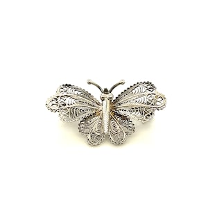 Delicate Handmade Sterling Silver Butterfly Brooch. FREE SHIPPING! #BUTTER-BR4