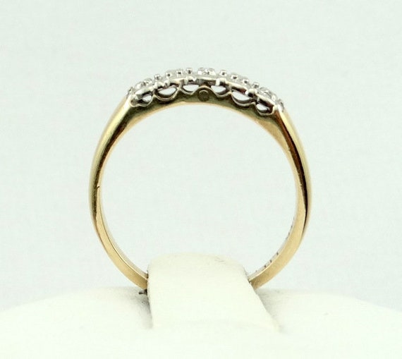 Beautiful Vintage 1950's 14K Gold and Diamond Eng… - image 4