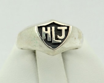 Vintage Spanish Language Sterling Silver CTR Ring Size 7 1/4 FREE SHIPPING! #HLJ714-L3