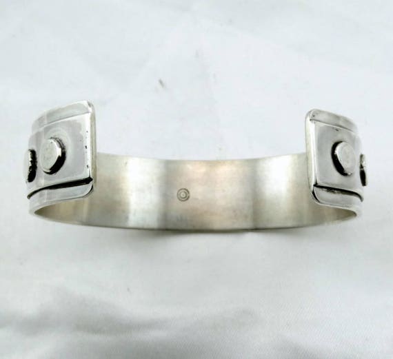 Hallmarked Solid Sterling Silver Geometric Design… - image 6