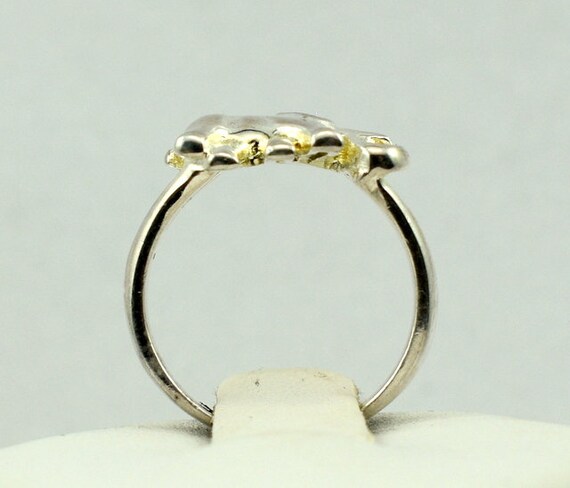 Unique Elephant Solid Sterling Silver Vintage Rin… - image 6