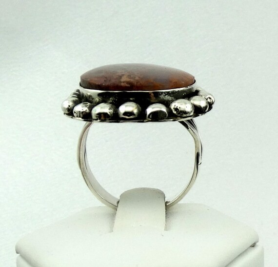 Moss Agate Vintage Southwest Sterling Silver Bracelet Moss Agate Vintage Southwest Sterling Silver Bracelet