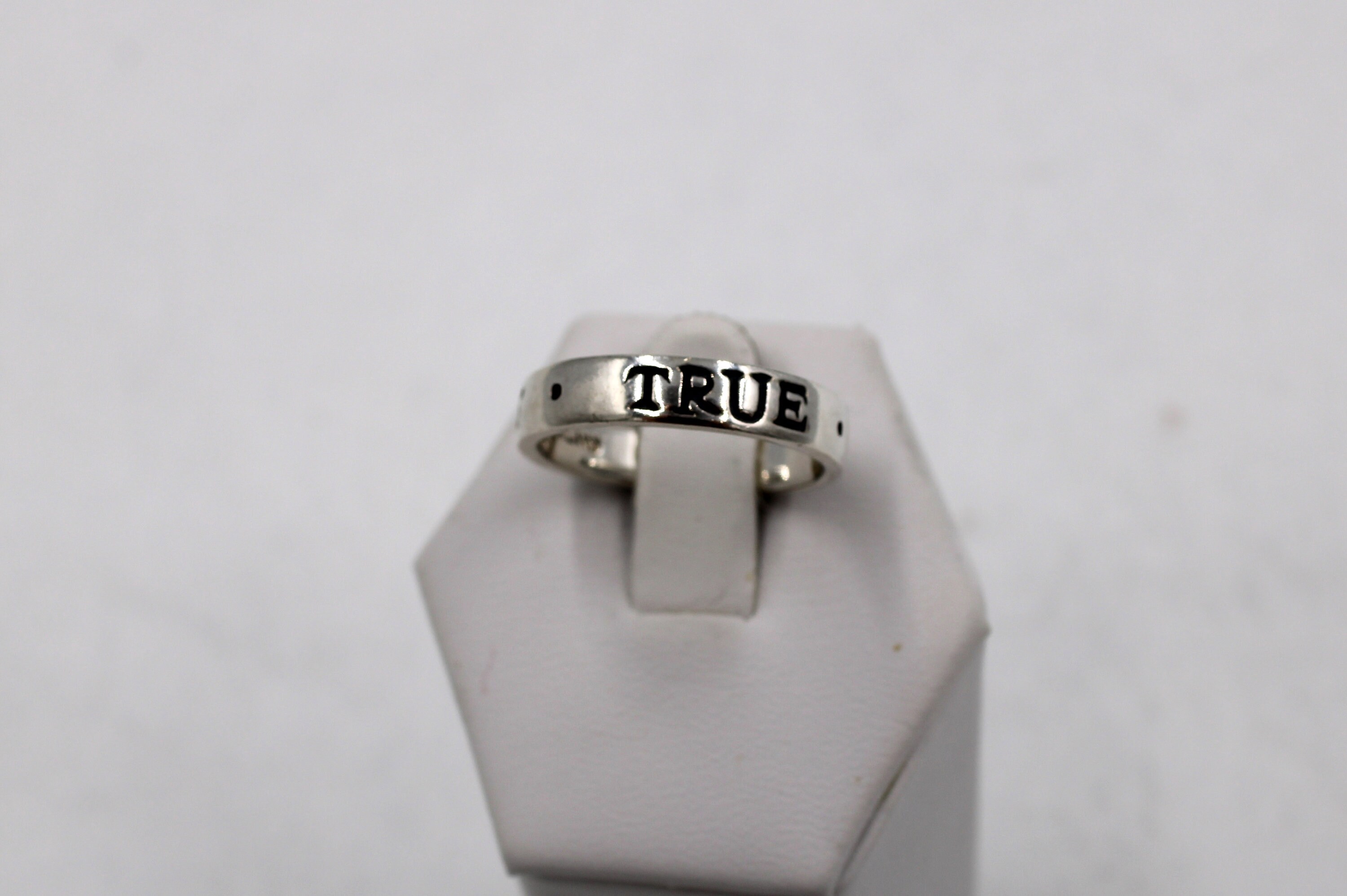 Cita vintage True Love Waits Anillo de plata de ley solida tamano 8 1 2 ENVIO GRATIS TLWAIT SR3 Etsy Espana