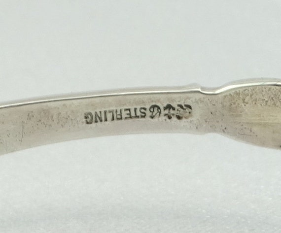 Lightweight Unique Engraved "C" Initial Vintage S… - image 8