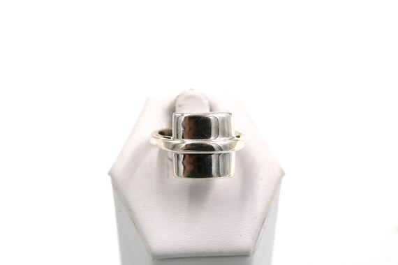 Unique Vintage Solid Sterling Silver Ring Size 6 … - image 2