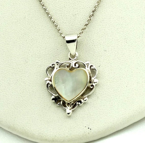 Give Her your Heart...Beautiful Mother of Pearl a… - image 1