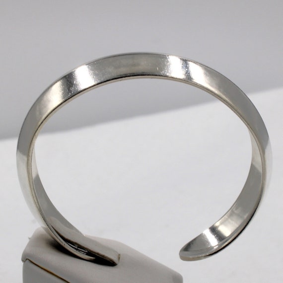 Substantial Solid Sterling Silver Vintage Cuff Br… - image 4